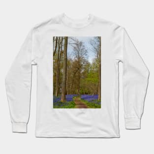 Bluebell Woods Greys Court Oxfordshire England UK Long Sleeve T-Shirt